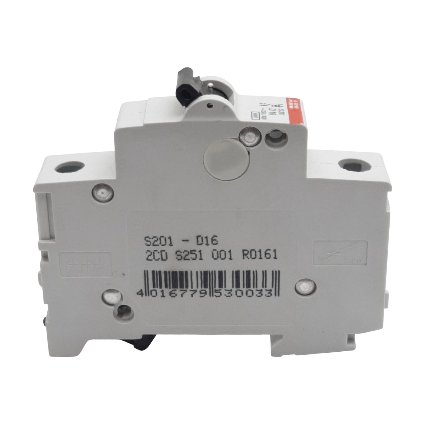 Used ABB S201-D16 Circuit Breaker, 1-Pole, 16A 230/400VAC, D-Curve, DIN Rail