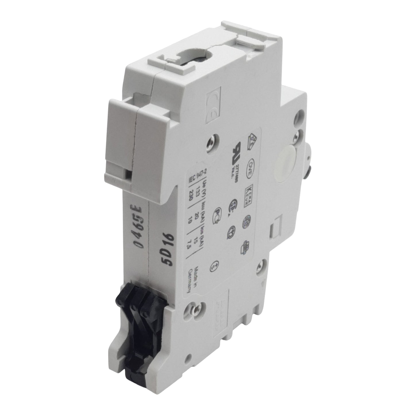 Used ABB S201-D16 Circuit Breaker, 1-Pole, 16A 230/400VAC, D-Curve, DIN Rail