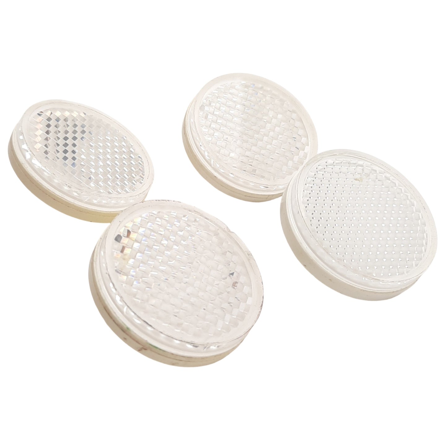 Used Lot of 4 Banner BRT-42D Retro-Reflective Target Reflector ø45 x 9.5mm, M5 Thread