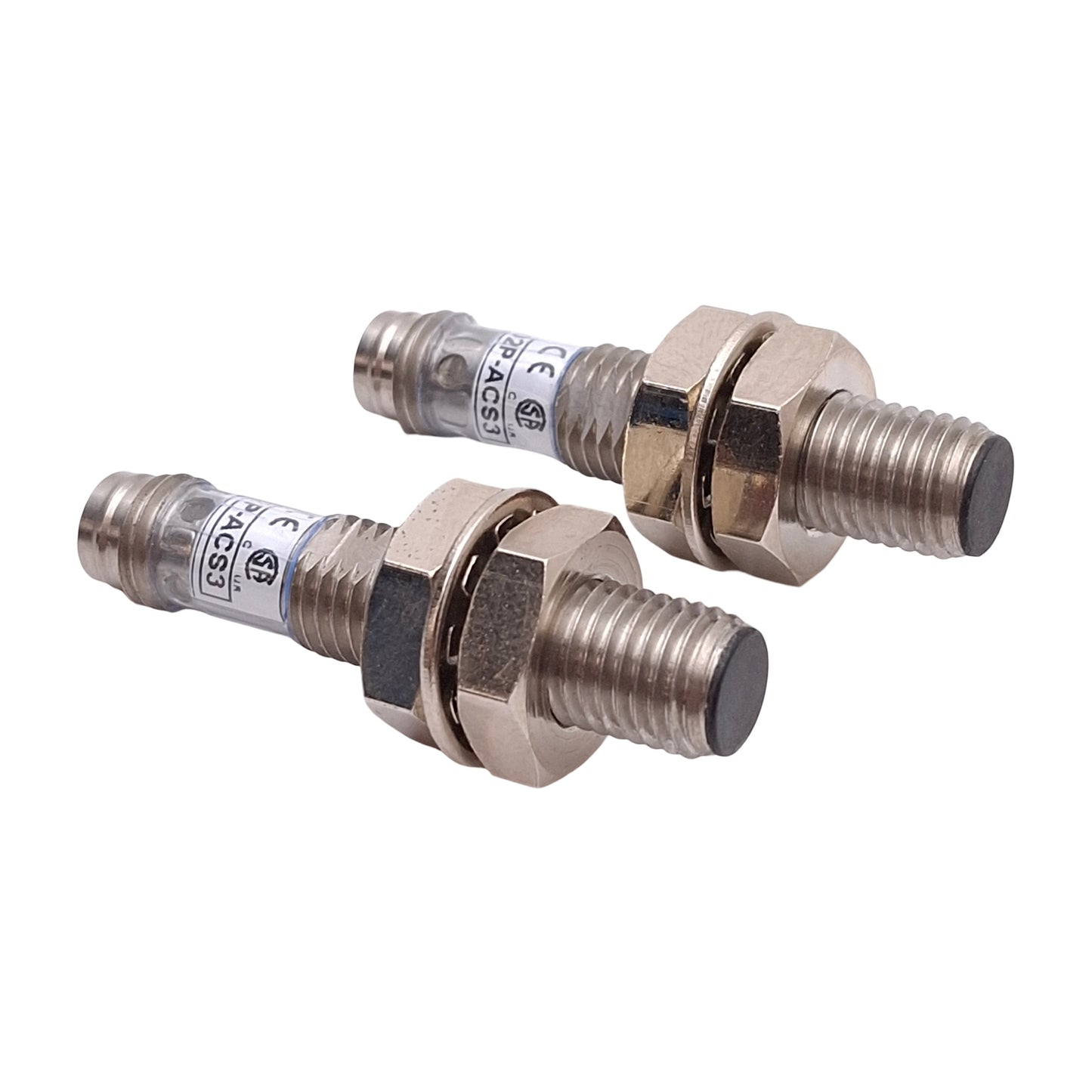 Used Lot of 2 HTM OCN1-0802P-ACS3 Proximity Sensor, PNP-NO, 2mm Range, M8 3-Pin QD