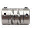 Used Ruland FCR12-5-3-SS Steel Shaft Coupling 0.3125"x0.1875" Bore, 1.25" L, 0.75" OD