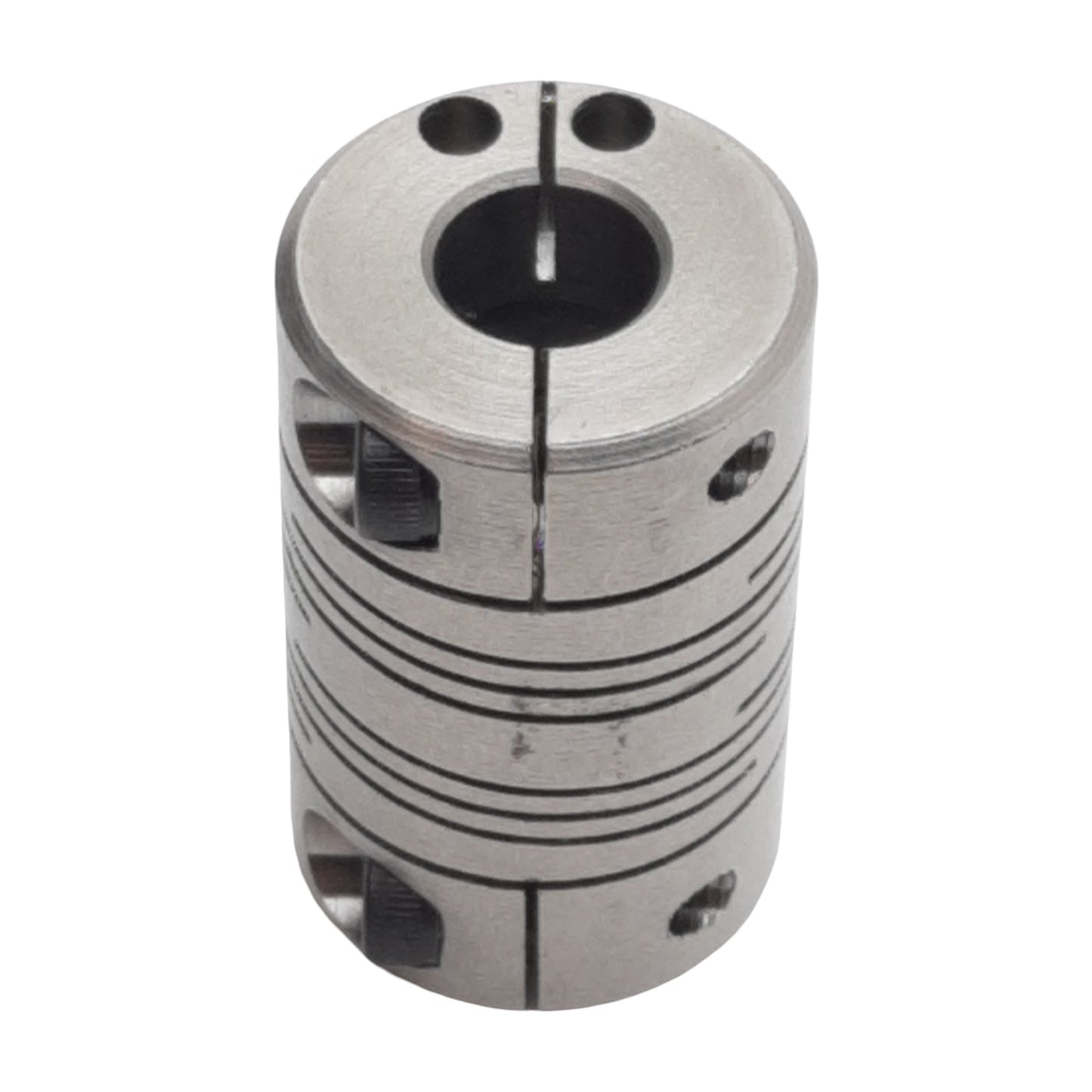 Used Ruland FCR12-5-3-SS Steel Shaft Coupling 0.3125"x0.1875" Bore, 1.25" L, 0.75" OD