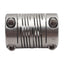 Used Stainless Steel Shaft Coupling, ø0.375in Bore, 1.1in Length x ø0.75in OD