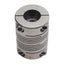 Used Stainless Steel Shaft Coupling, ø0.375in Bore, 1.1in Length x ø0.75in OD