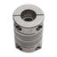 Used Stainless Steel Shaft Coupling, ø0.375in Bore, 1.1in Length x ø0.75in OD