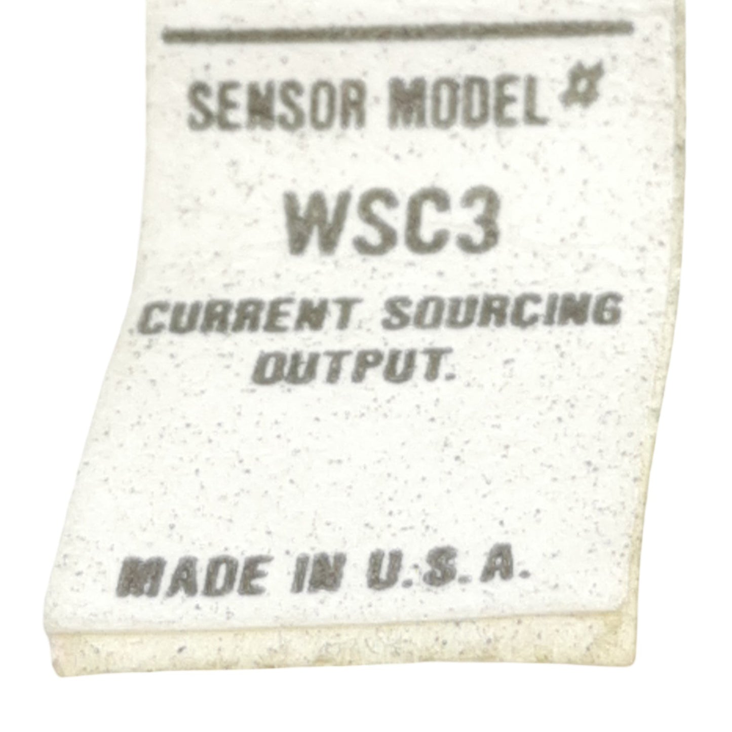 Used Compact WSC-3 Comtronic Limit Sensor 6-24VDC, 20mA, PNP Output, 3-Wire