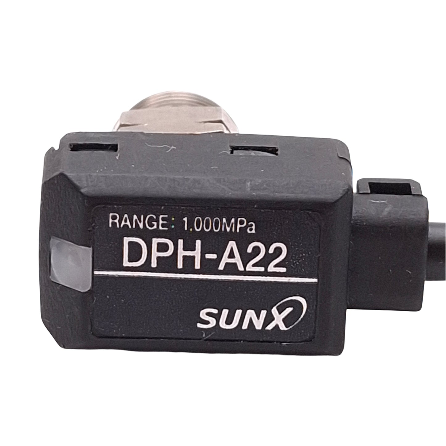 Used Sunx DPH-A22 Digital Pressure Sensor, 0-1.000MPa, 1/8NPT, 10-32UNF, 12-24VDC