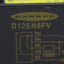 Used Banner D12EN6FV Fiber Optic Sensor, SPST NPN, 150mA, 10-30VDC, 5-Wire Lead, 0.3m
