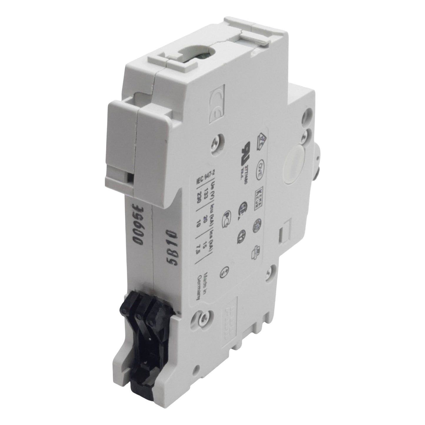 Used ABB S201-B10 Circuit Breaker, 1-Pole, 10A 230/400VAC, B-Curve, DIN Rail