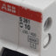 Used Lot of 2 ABB S261-C10 Circuit Breaker, 1-Pole, 10A 230/400VAC, C-Curve, DIN Rail