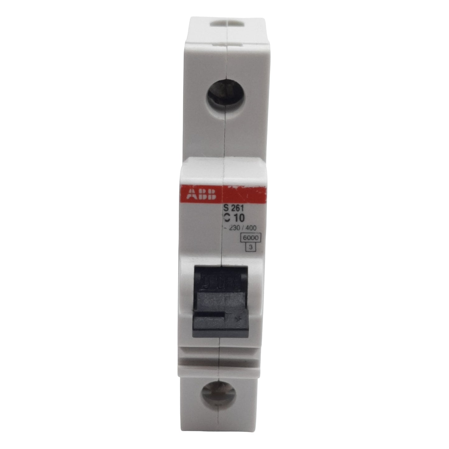 Used Lot of 2 ABB S261-C10 Circuit Breaker, 1-Pole, 10A 230/400VAC, C-Curve, DIN Rail