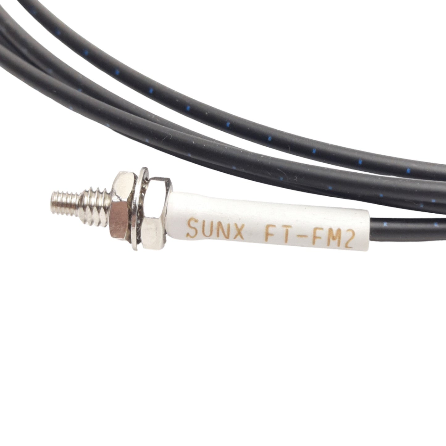 Used Lot of 2 Panasonic Sunx FT-FM2 Thrubeam Fiber Optic Cable, M4 Barrel