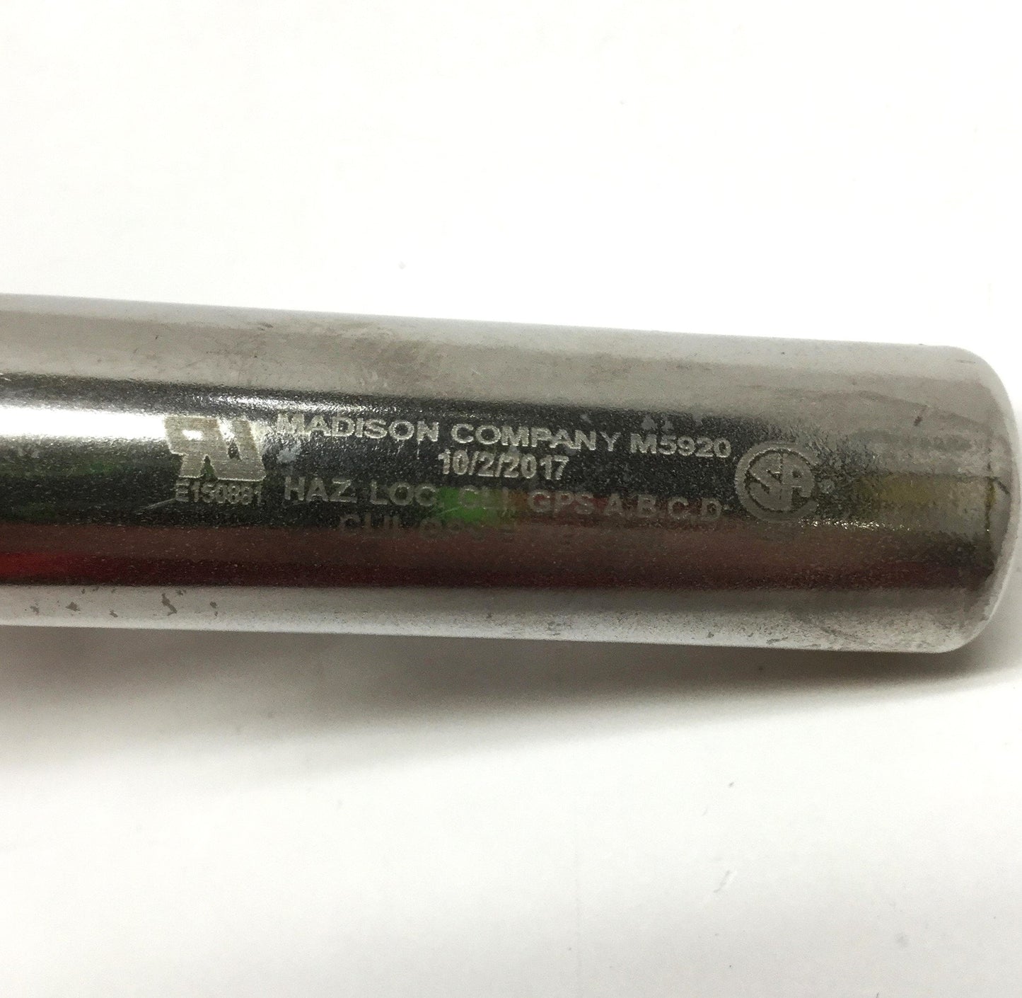 Used Madison M5920 Side Mounted Float Level Switch, SPST, 316 Stainless, 1/2" NPT