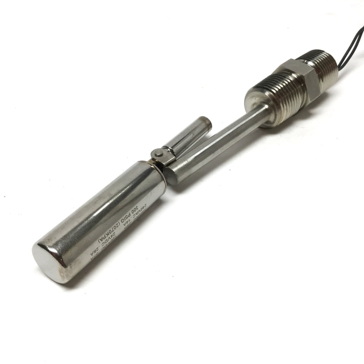 Used Madison M5920 Side Mounted Float Level Switch, SPST, 316 Stainless, 1/2" NPT