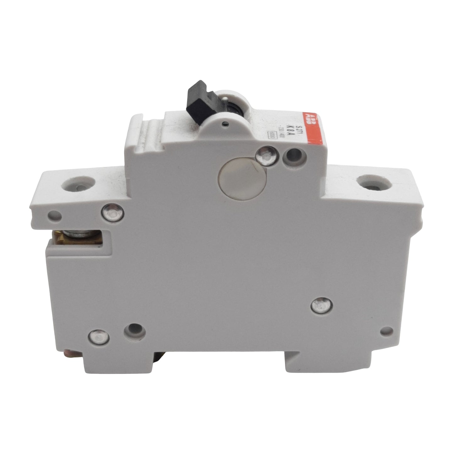 Used ABB S271-K8 Circuit Breaker, 1-Pole, 8A 230/400VAC, K-Curve, DIN Rail Mount