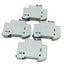Used Lot of 4 Ferraz Shawmut MSC10 Q216674 1-Pole Fuse Holders 600V 32A, 10 x 38mm