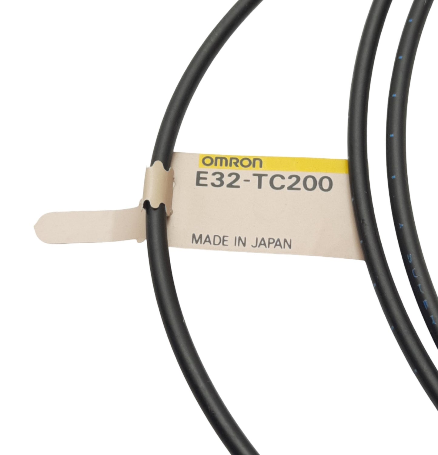 Used Omron E32-TC200 Fiber Optic Cable, M4 Head, M2.6 Tip, 0.9m Length, ø1mm Bundle