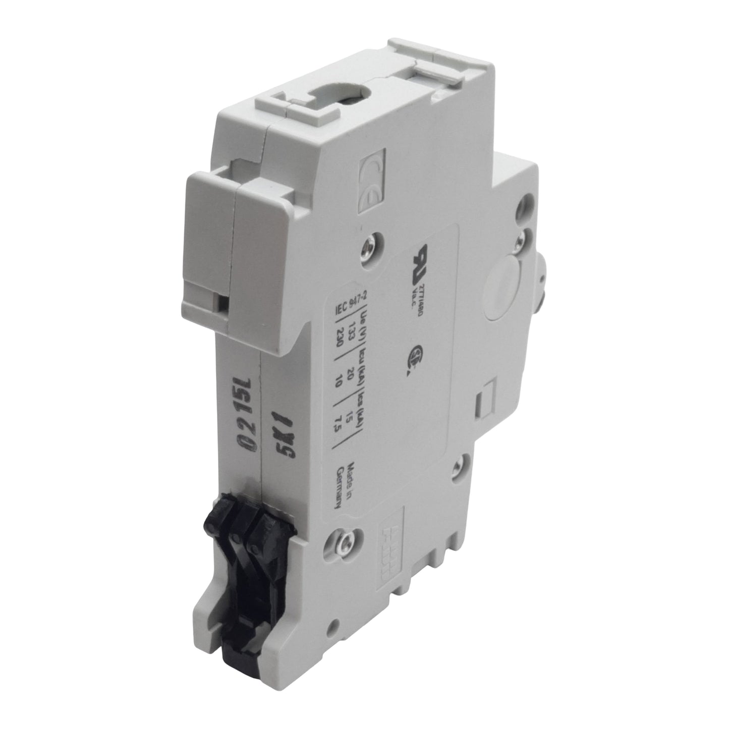 Used ABB S201-K1 Circuit Breaker, 1-Pole, 1A 230/400VAC, K-Curve, DIN Rail Mount