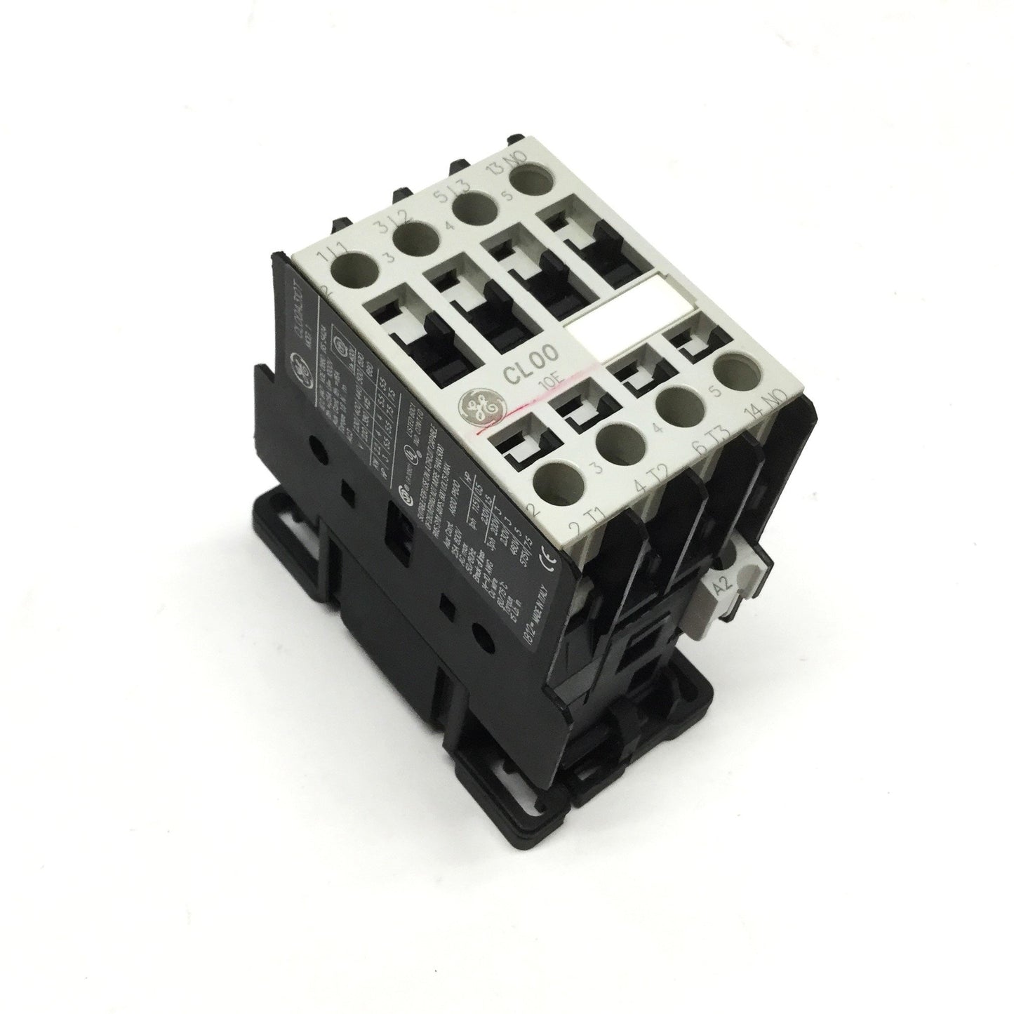 Used GE CL00A310T-LB1AS Contactor, 3-Pole + 1NO, 25A 600VAC, 208-240VAC Coil