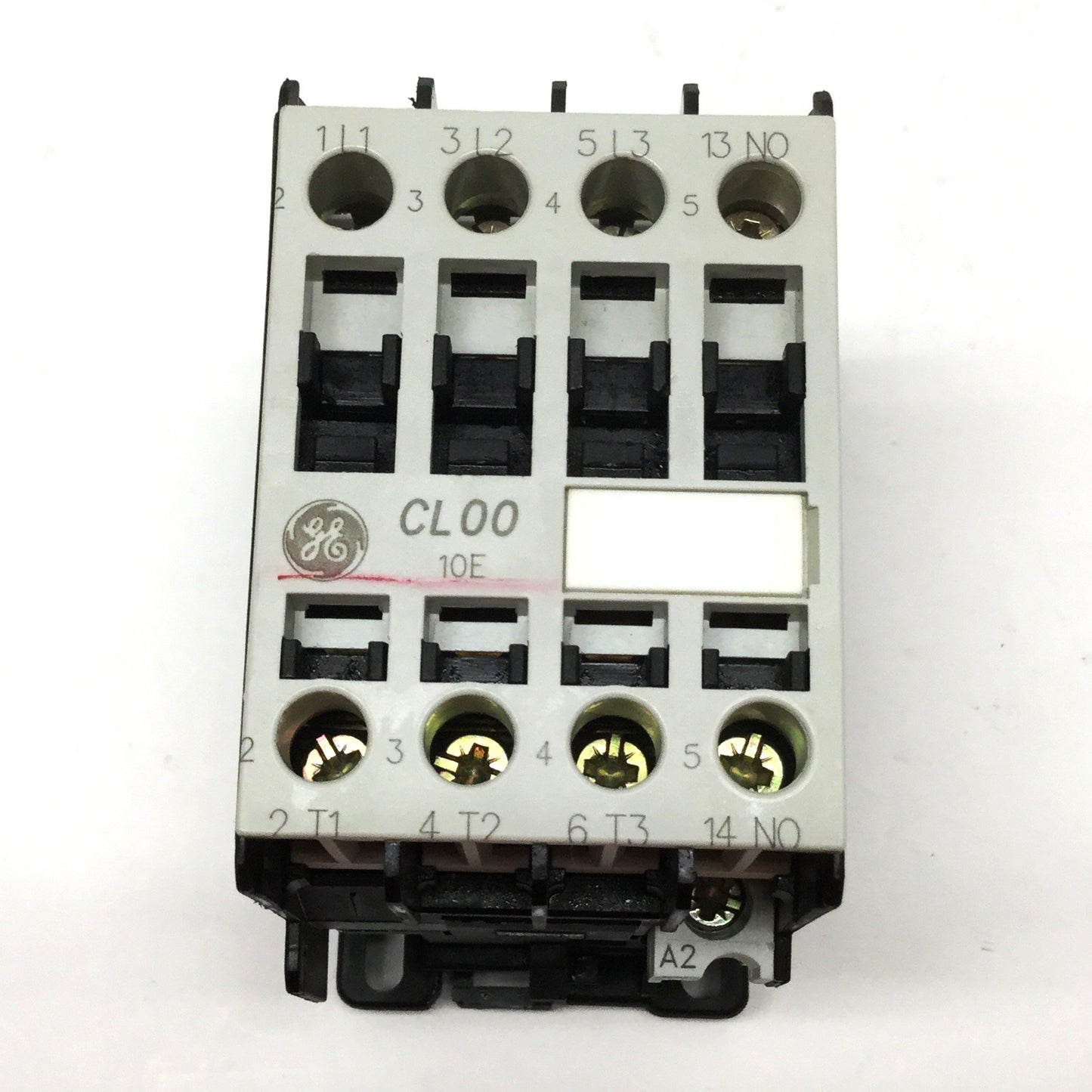 Used GE CL00A310T-LB1AS Contactor, 3-Pole + 1NO, 25A 600VAC, 208-240VAC Coil