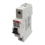 Used ABB S201U-K6A Circuit Breaker, 1-Pole, 6A 240VAC, K-Curve, DIN Rail Mount
