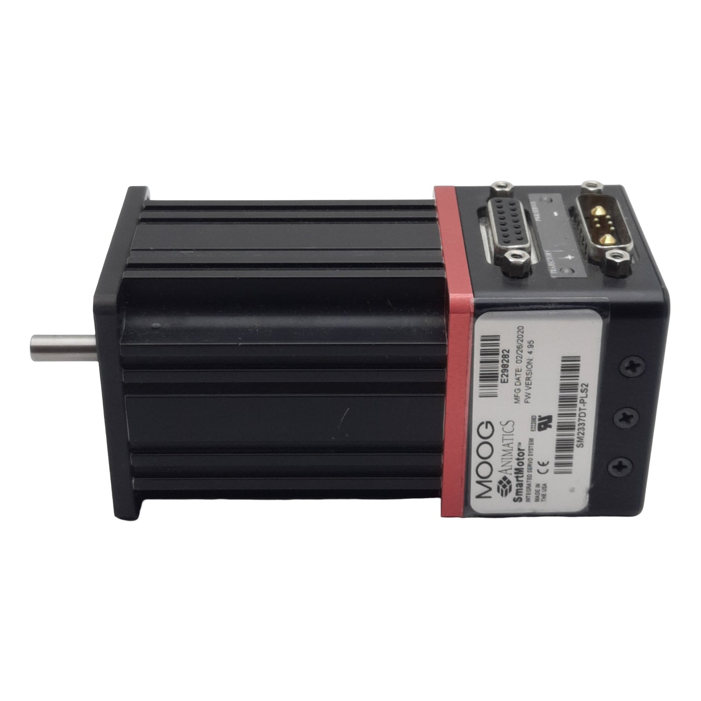 Used Moog Animatics SM2337DT-PLS2 Servo Motor 4.52A 48VDC ø0.25" Shaft 4000rpm 1.11Nm