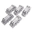 Used Lot of 5 IDEC SH2B-05C Relay Sockets, 8-Pin, 300V 10A Max, DIN Rail Mount