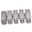 Used Lot of 5 IDEC SH2B-05C Relay Sockets, 8-Pin, 300V 10A Max, DIN Rail Mount
