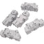 Used Lot of 5 IDEC SH2B-05C Relay Sockets, 8-Pin, 300V 10A Max, DIN Rail Mount