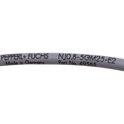 New – Open box Pepperl+Fuchs NJ0.8-5GM25-E2 Proximity Sensor, 0.8mm Range, PNP, 10-30VDC