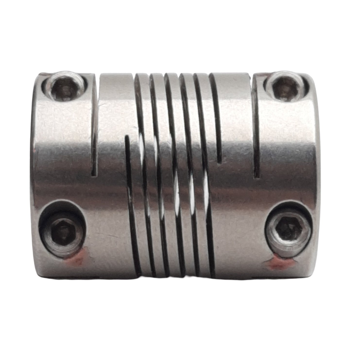 Used Stainless Steel Shaft Coupling, ø8mm x ø5mm Bore, 25.4mm Length, ø19mm OD