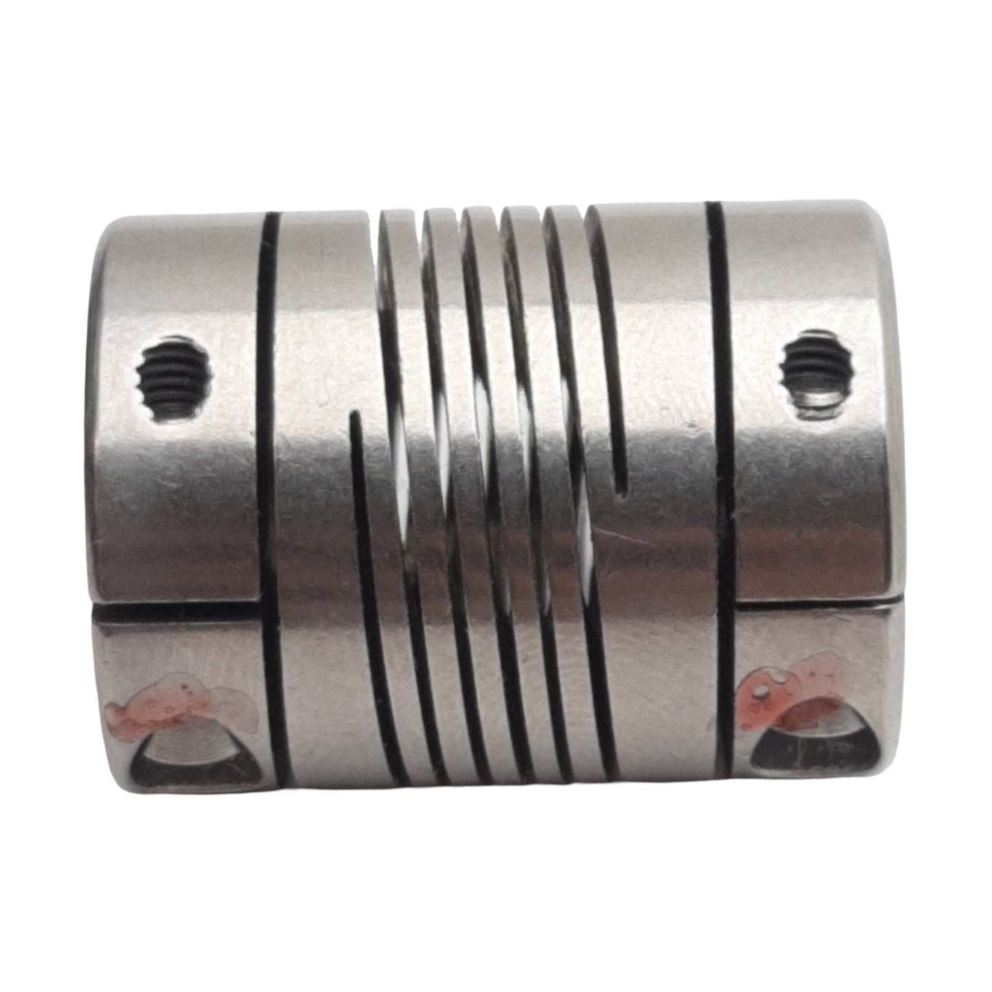 Used Stainless Steel Shaft Coupling, ø8mm x ø5mm Bore, 25.4mm Length, ø19mm OD