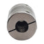Used Stainless Steel Shaft Coupling, ø8mm x ø5mm Bore, 25.4mm Length, ø19mm OD