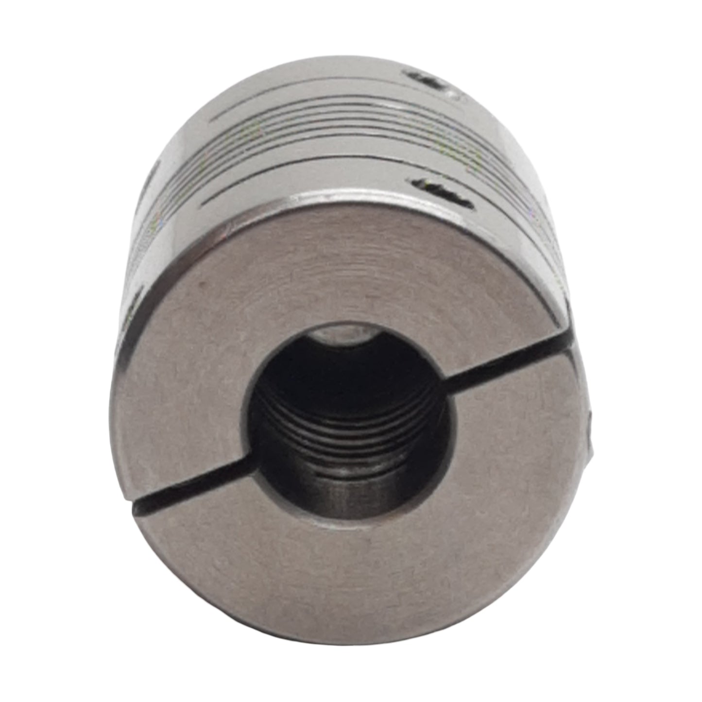 Used Stainless Steel Shaft Coupling, ø8mm x ø5mm Bore, 25.4mm Length, ø19mm OD
