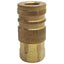 Used Lot of 3 Parker B23 20 Series Interchange Coupling 1/4in Body Size, 1/4NPTF
