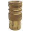 Used Lot of 3 Parker B23 20 Series Interchange Coupling 1/4in Body Size, 1/4NPTF
