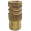 Used Lot of 3 Parker B23 20 Series Interchange Coupling 1/4in Body Size, 1/4NPTF