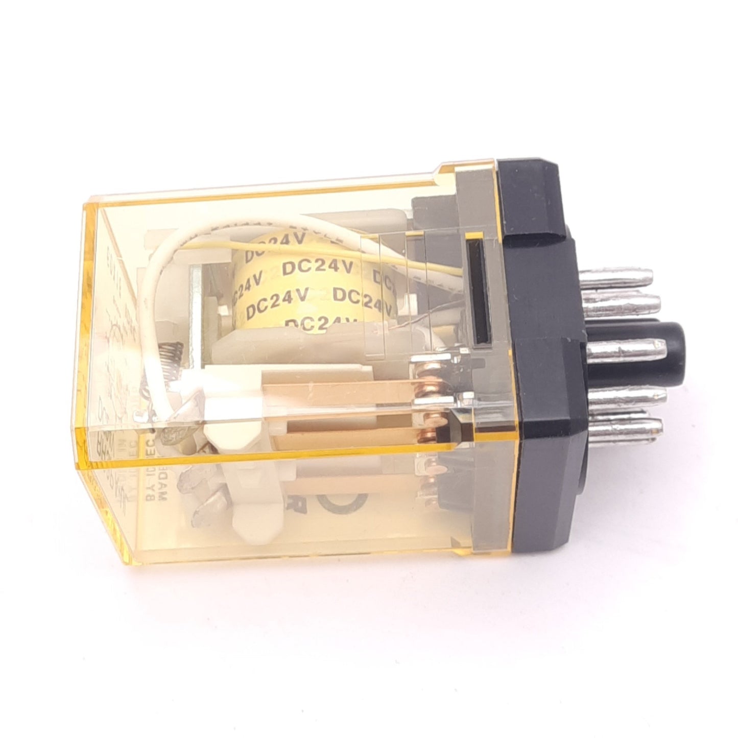 Used IDEC RR3PA-ULDC24V Plug-In Ice-Cube Relay, 3PDT, 11-Pin, 10A Max, 24VDC Coil