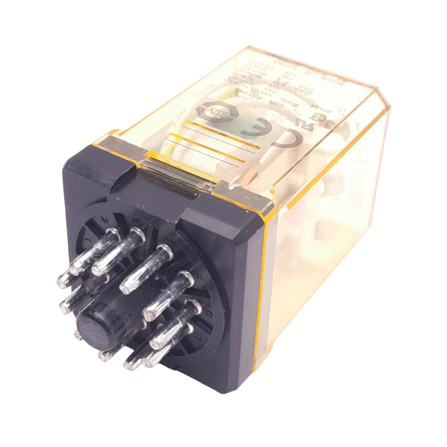 Used IDEC RR3PA-ULAC24V Plug-In Ice-Cube Relay, 3PDT, 11-Pin, 10A Max, 24VAC Coil