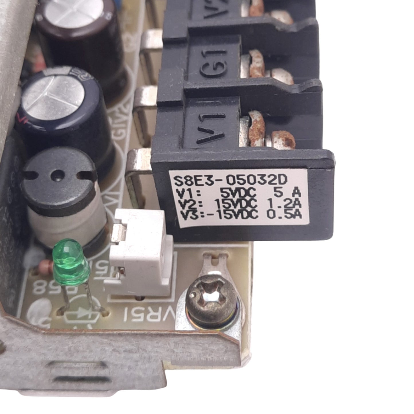 Used Omron S8E3-05032D Multi Output Power Supply, 100-120VAC In, 5VDC/+-15VDC Out