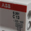 Used ABB S261-C13 Circuit Breaker, 1-Pole, 13A 230/400VAC, C-Curve, DIN Rail