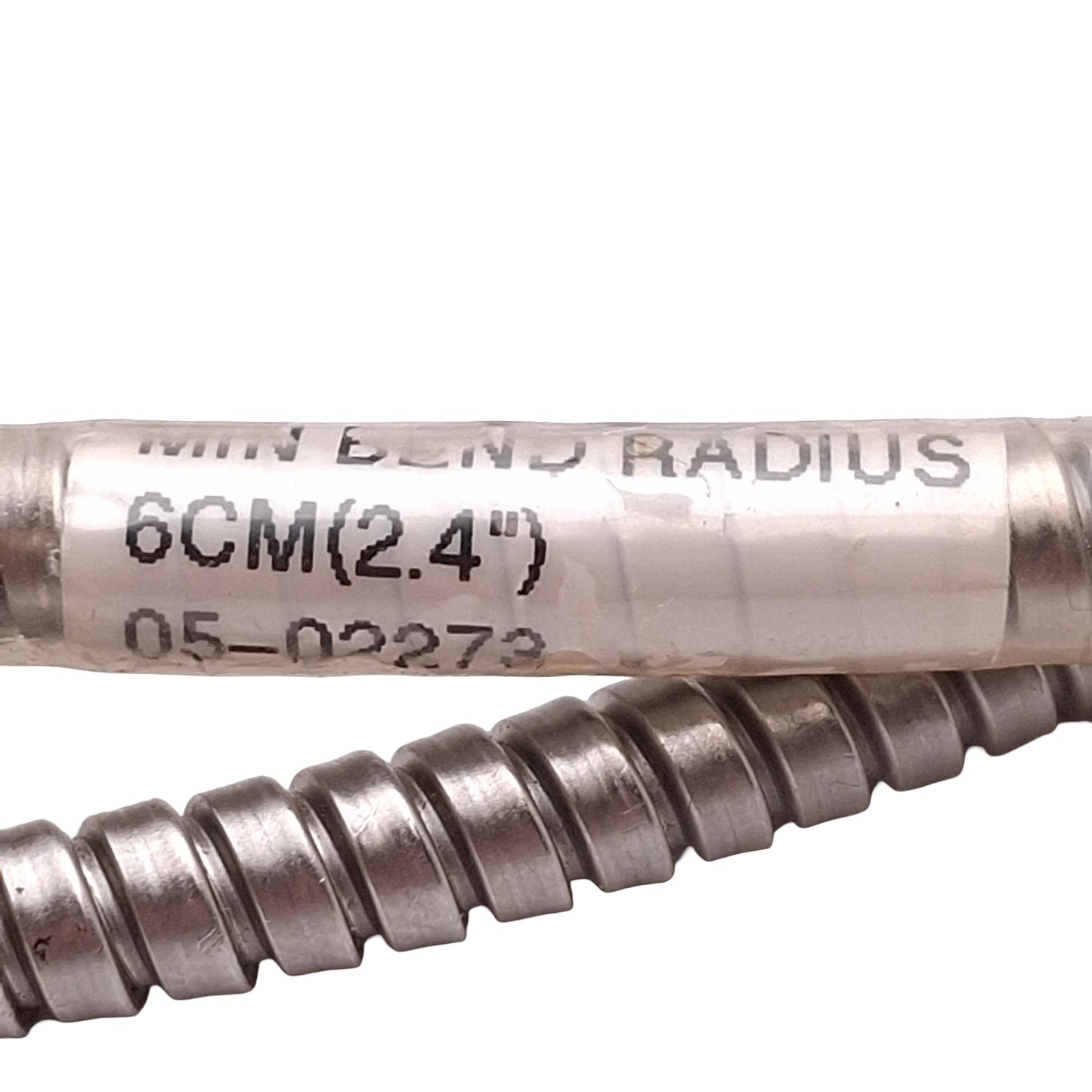 Used Fiber Optic Light Guide, Metal Shielded, ø4.7mm Input, 0.5x3.5mm Line Output, 2m