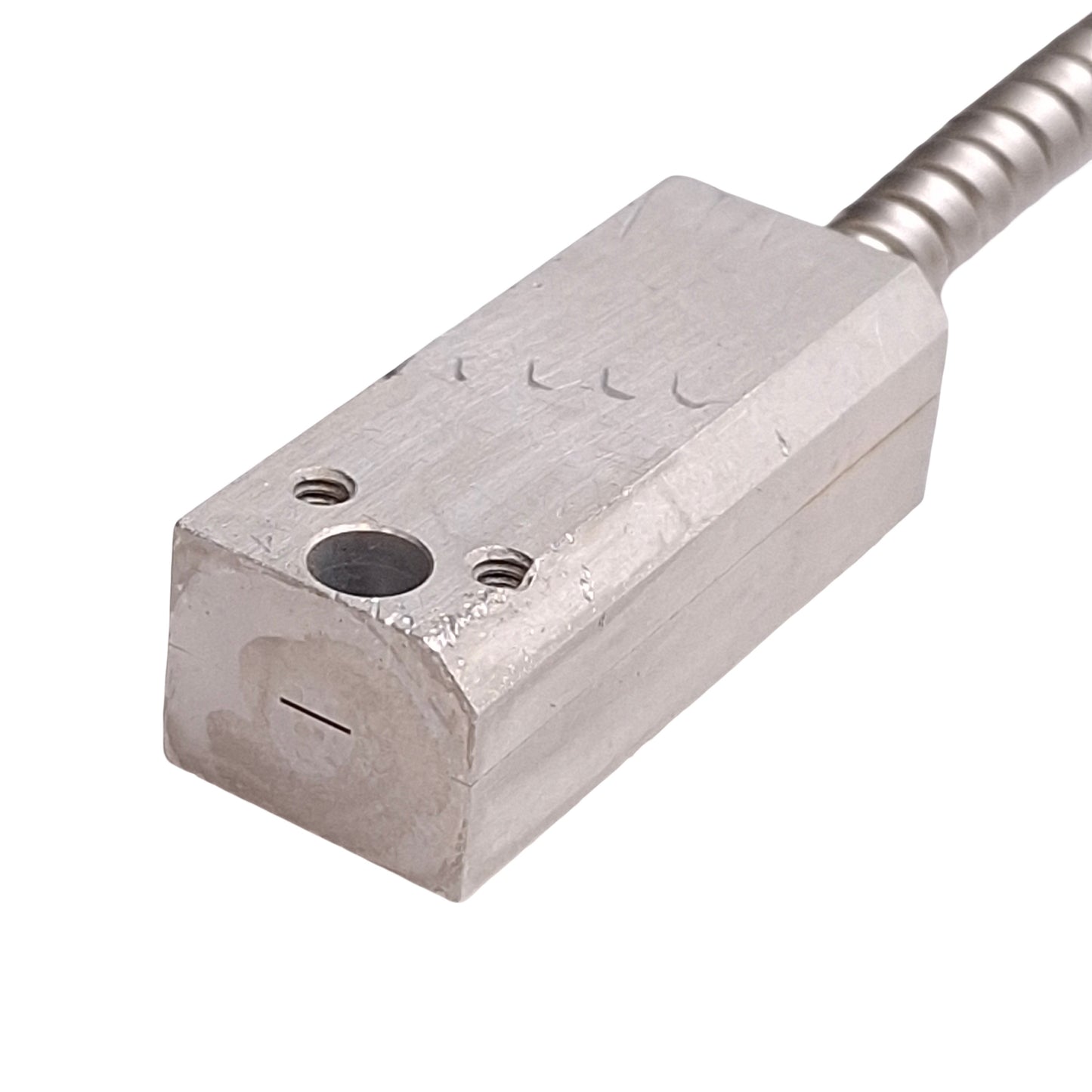 Used Fiber Optic Light Guide, Metal Shielded, ø4.7mm Input, 0.5x3.5mm Line Output, 2m