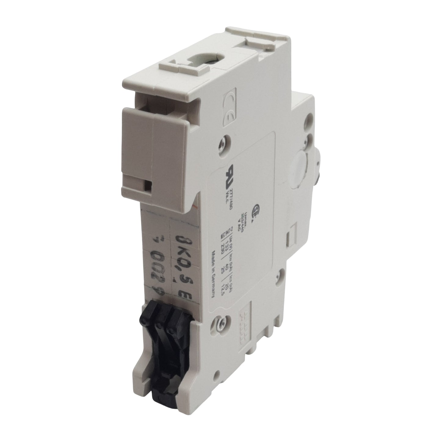 Used ABB S201P-K0.5A Circuit Breaker, 1-Pole, 0.5A 230/400VAC, K-Curve, DIN Rail
