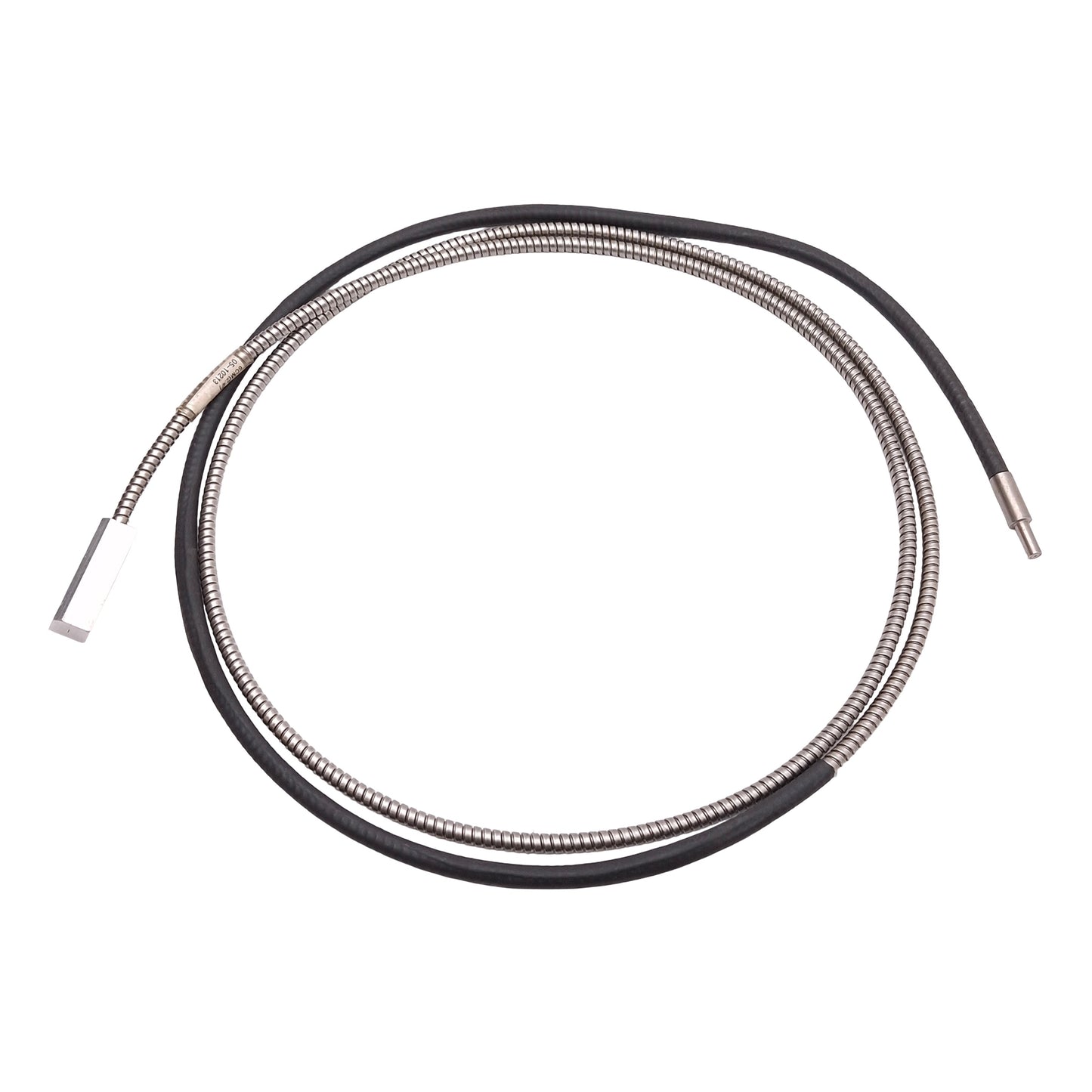 Used Fiber Optic Light Guide, Metal Shielded, ø3/16in Input, 0.15in Line Output, 2m