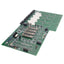 Used Anorad 811094-A Rev G 5U Chassis Board, 4 Relay Sockets, 5VDC Backplane
