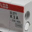 Used ABB S271-K3 Circuit Breaker, 1-Pole, 3A 230/400VAC, K-Curve, DIN Rail