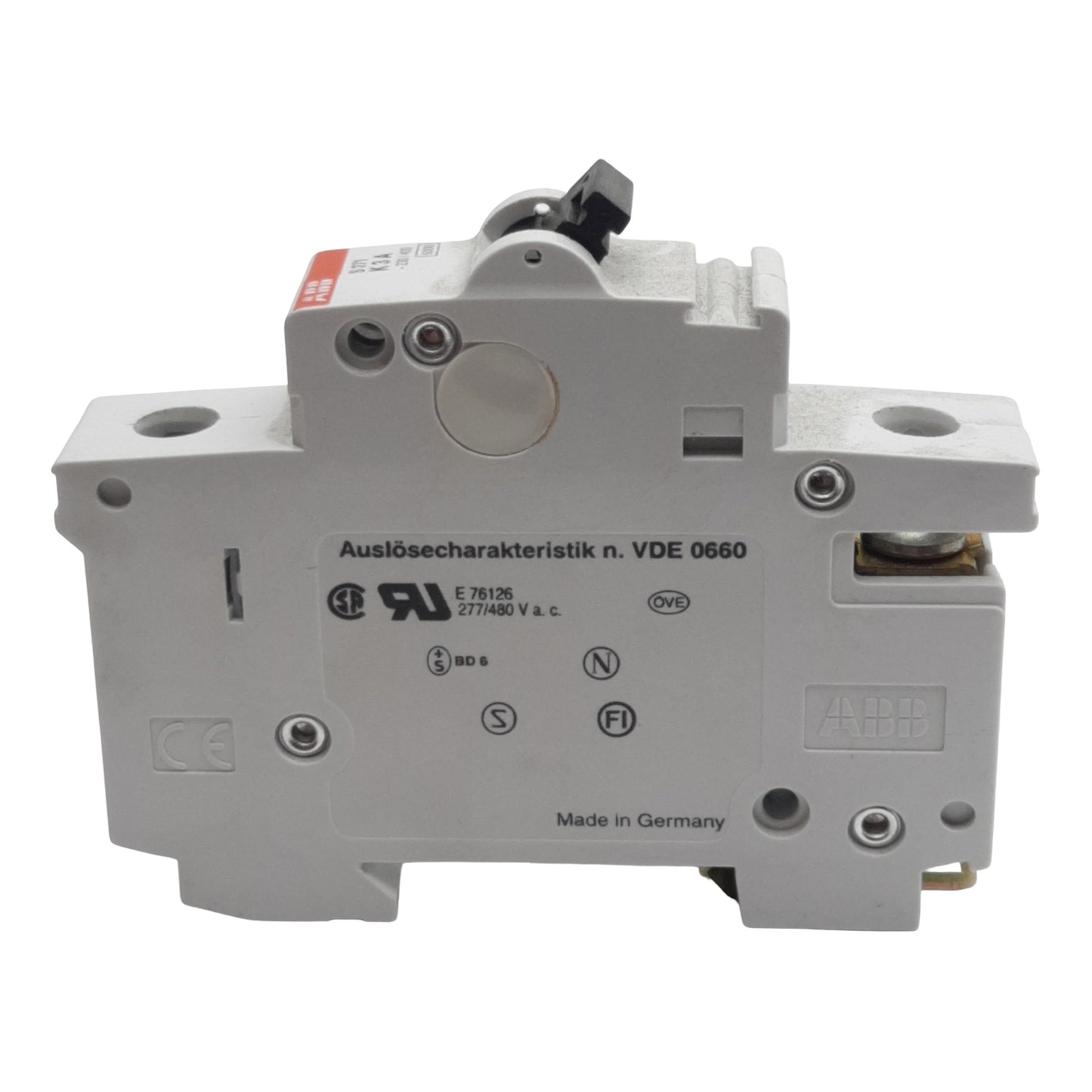 Used ABB S271-K3 Circuit Breaker, 1-Pole, 3A 230/400VAC, K-Curve, DIN Rail