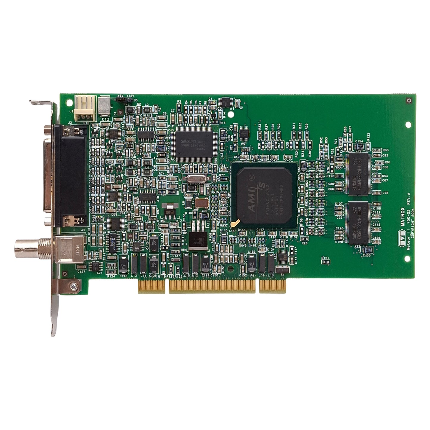 New – Open box Matrox 63039620278 Meteor-II 2/4 Frame Grabber Card, PCI, BNC & 44-Pin D-Sub