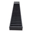 Used Wall Mount Employee Time Punch Card Holder, 25-Slots, Black, Steel, 5in x 31in